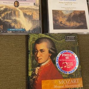 Mahler, Mendelssohn and Mozart- 3 classical CDs